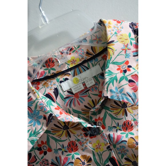 Boden‎ Floral Button-Up Shirt Long Sleeve Multicolor Cottagecore Bohemian - Picture 3 of 5